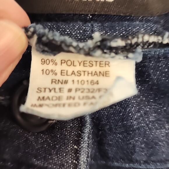 Avenue Montaigne Dark Wash Zipper Front Pants, Size 4 - Picture 7 of 7